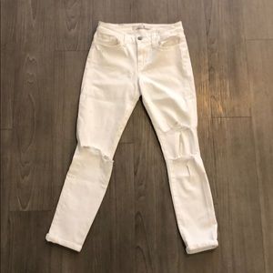 Joe’s Janel White Distressed Denim Jeans